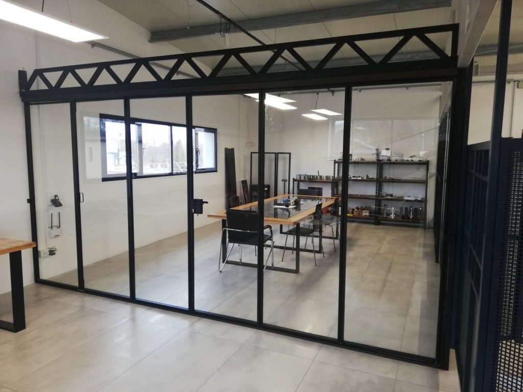 interior steel folding doors glass wall