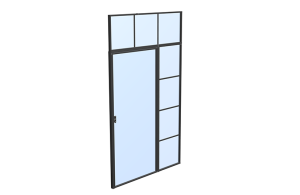 Loft steel doors